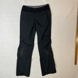 Lululemon Black Nylon Blend Athleisure Workout‎ Lounge Pants Womens Size 6